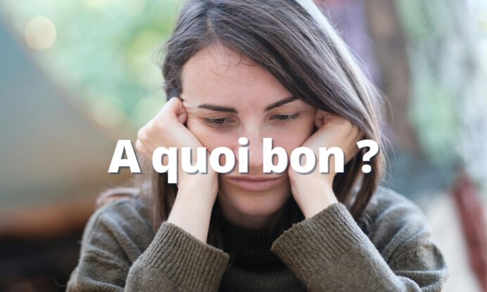 À quoi bon ?
